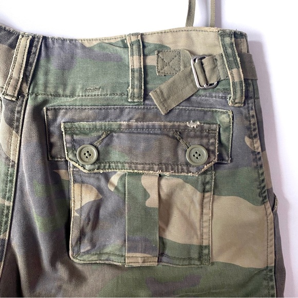 Abercrombie and Fitch army green camouflage cropped cargo pants - Picture 7 of 11